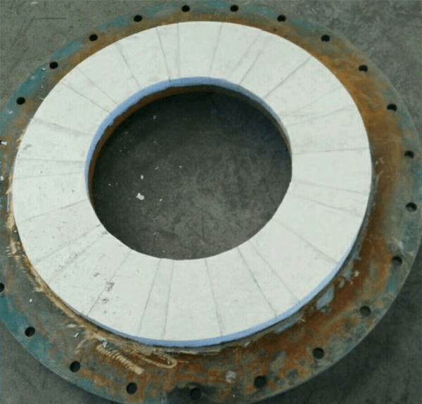 Wear-resistant ceramic liner for cyclone inside the coal washing plant